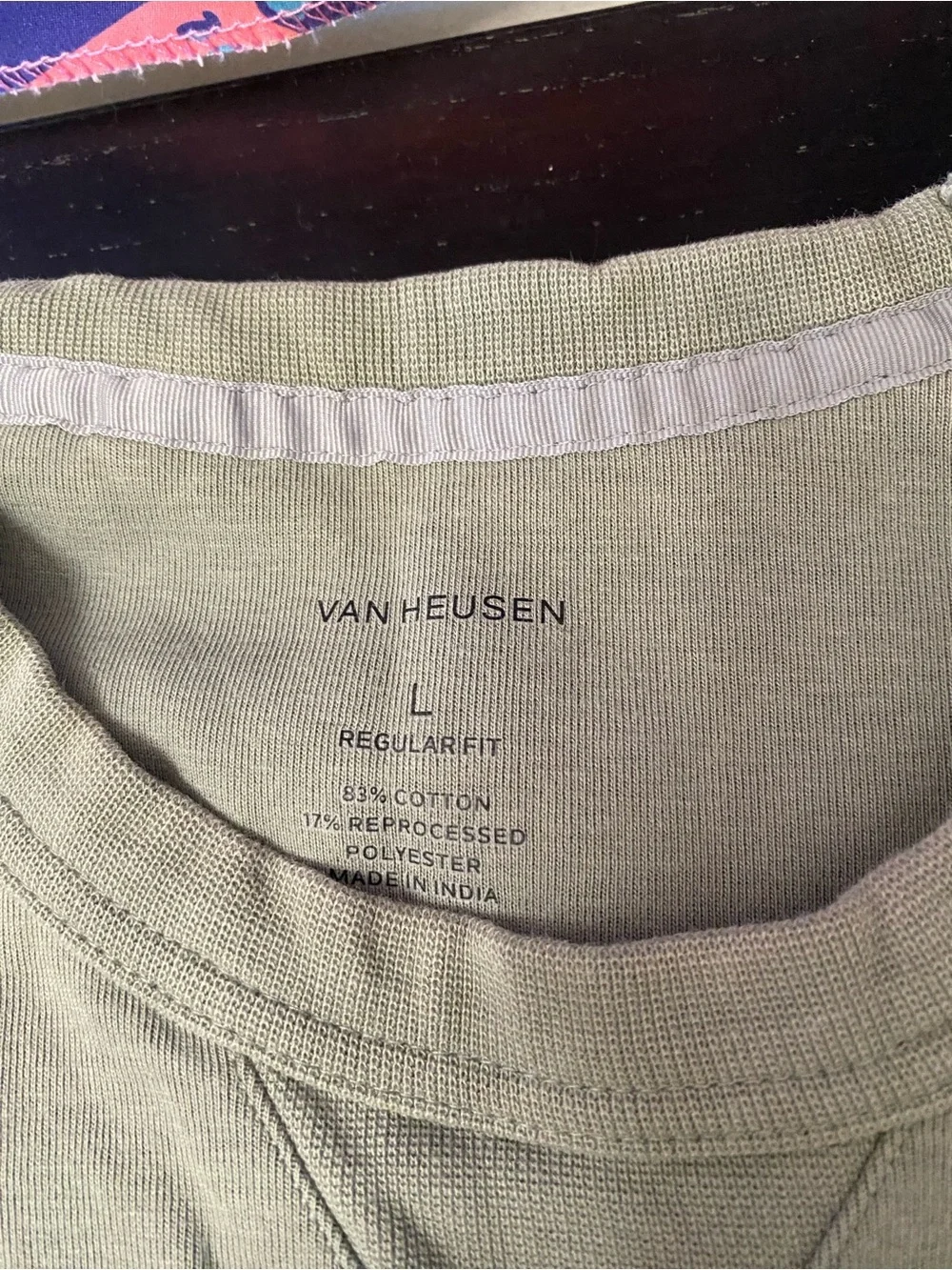 Van Heusen Men's Crewneck Pocket Sweater in Sage Green